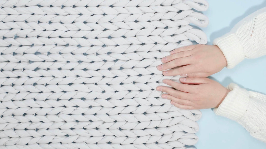 Couverture lestée tressée : l'efficacité derrière le style