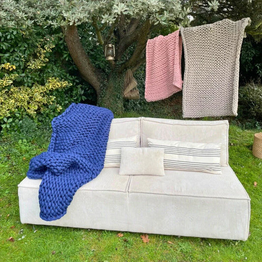 Couverture lestée tressée contre les sueurs nocturnes